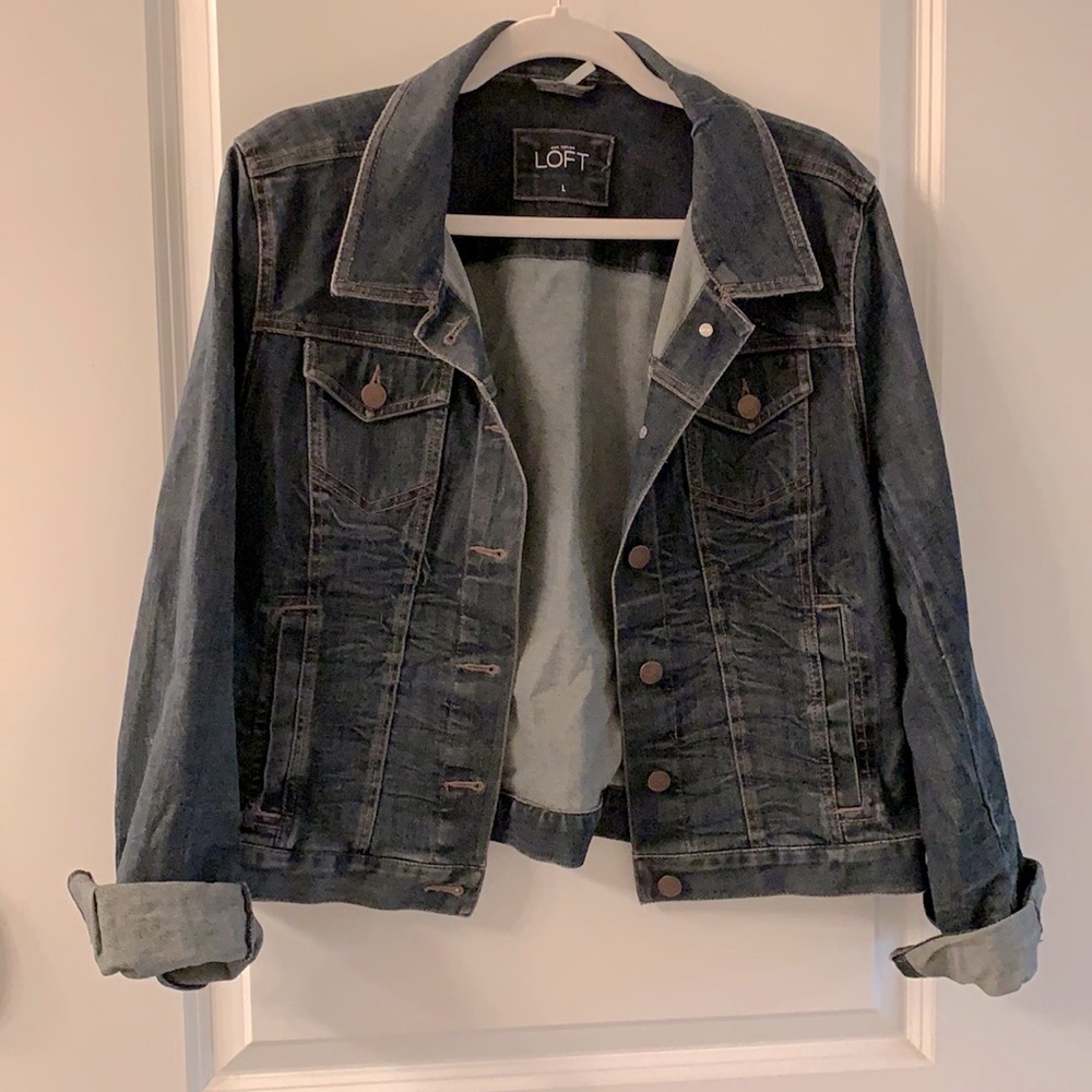 Loft large denim jacket